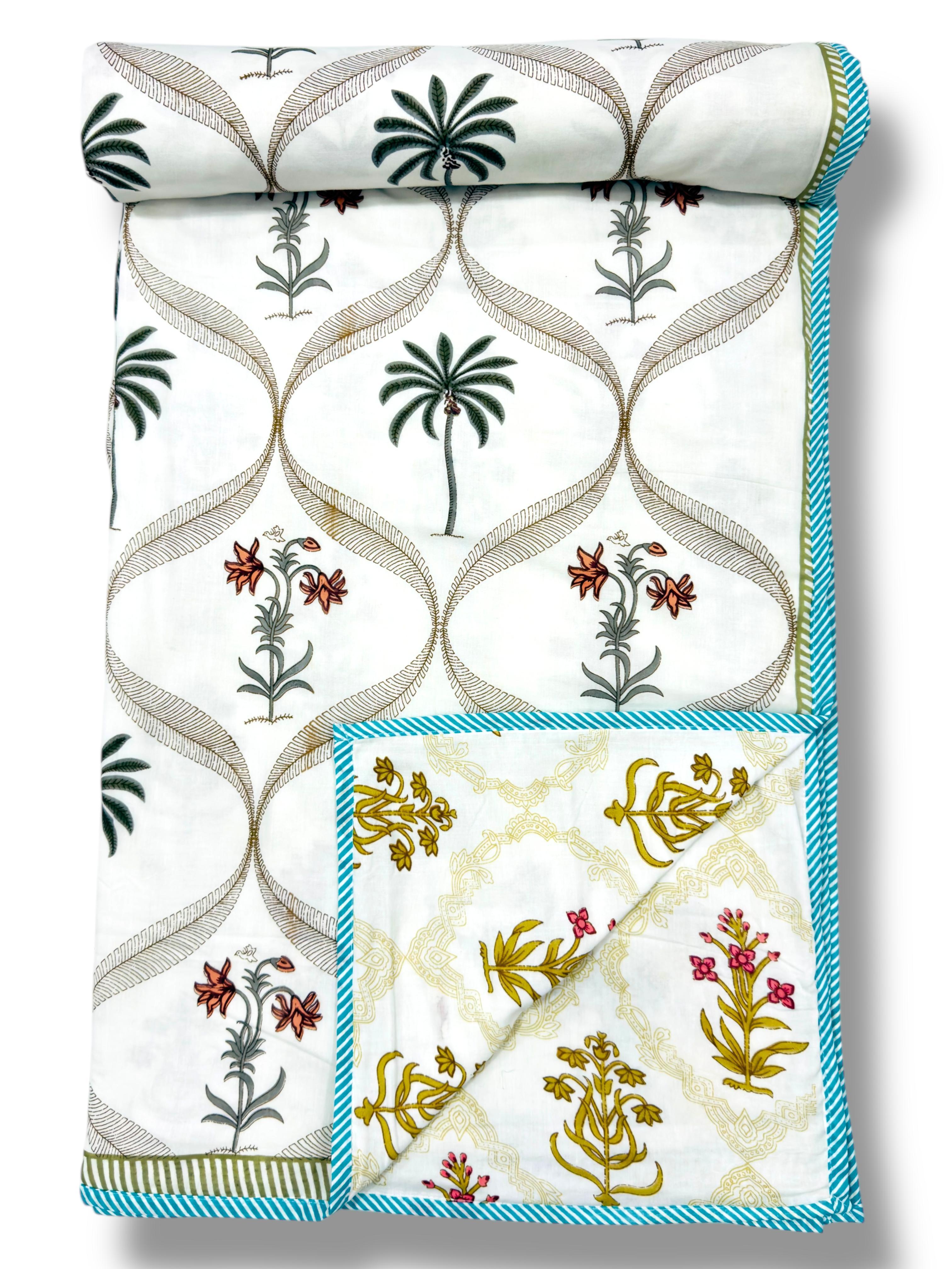Pure cotton triple layered double dohars (90x108 inches)