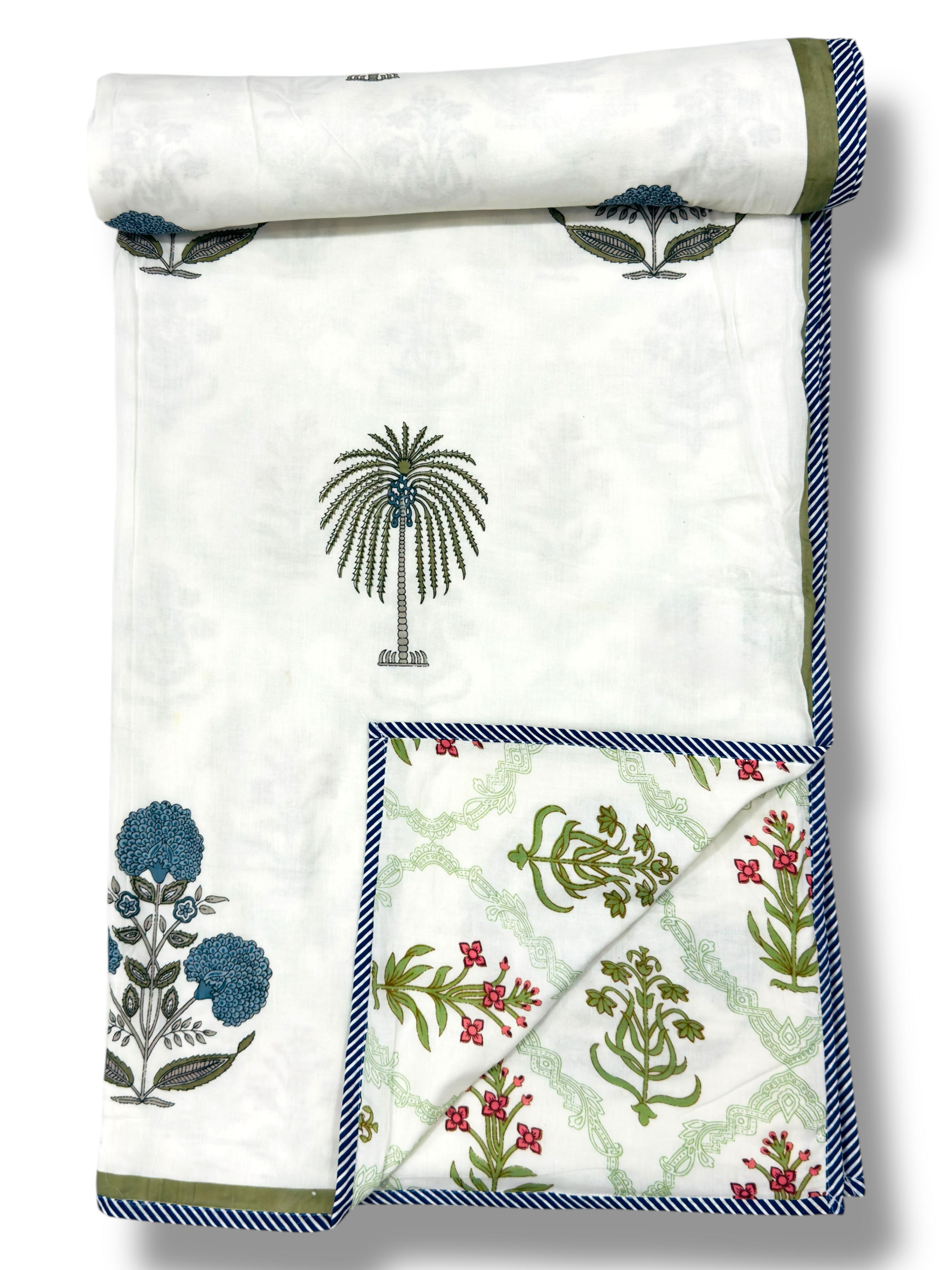 Pure cotton triple layered double dohars (90x108 inches)