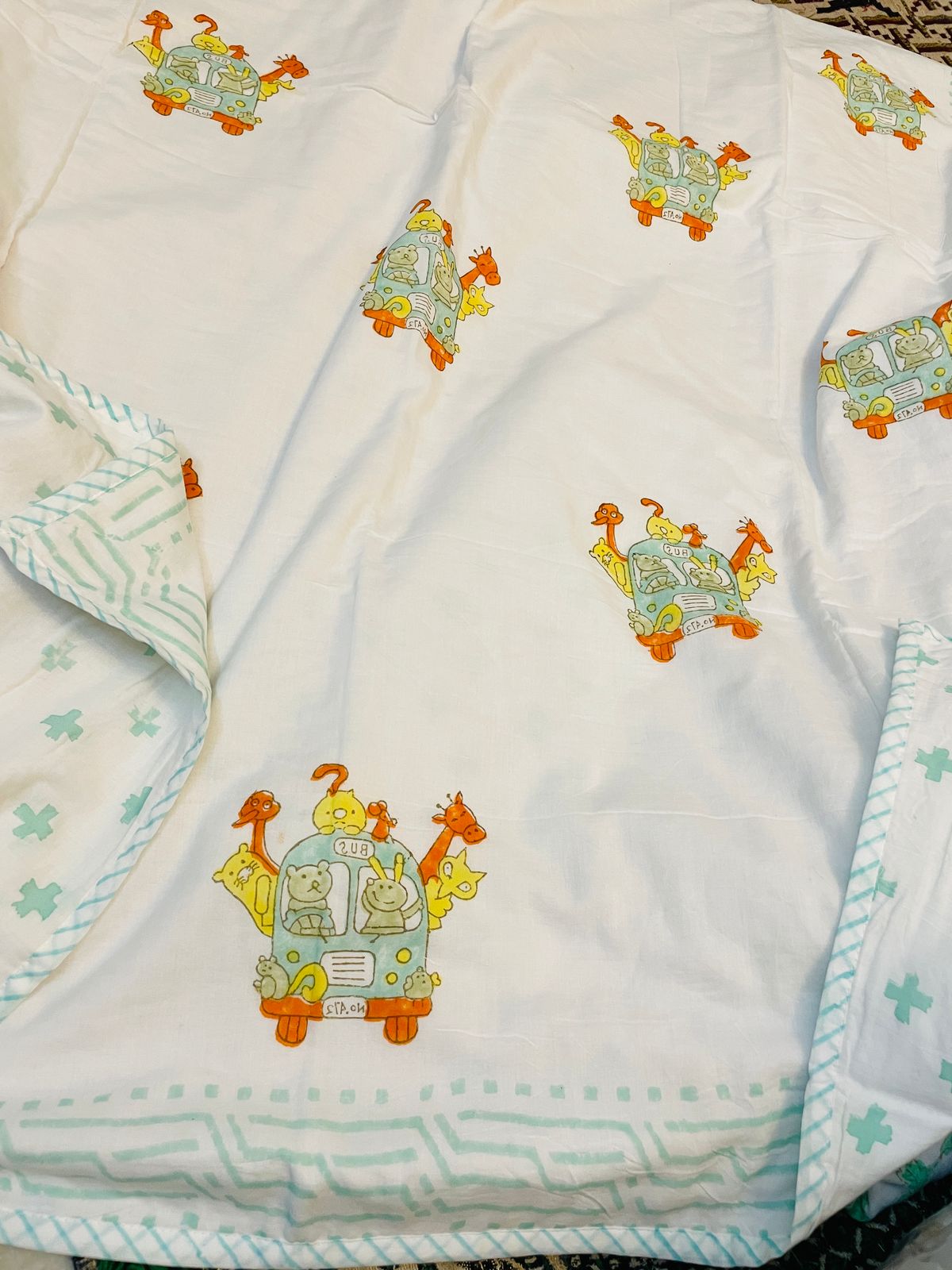 Pure mulmul cotton baby dohars - 40x60 inches (0 to 3 years)