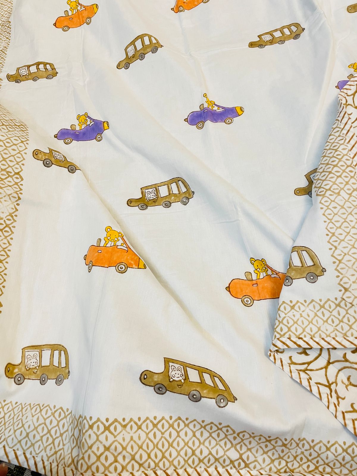 Pure mulmul cotton baby dohars - 40x60 inches (0 to 3 years)