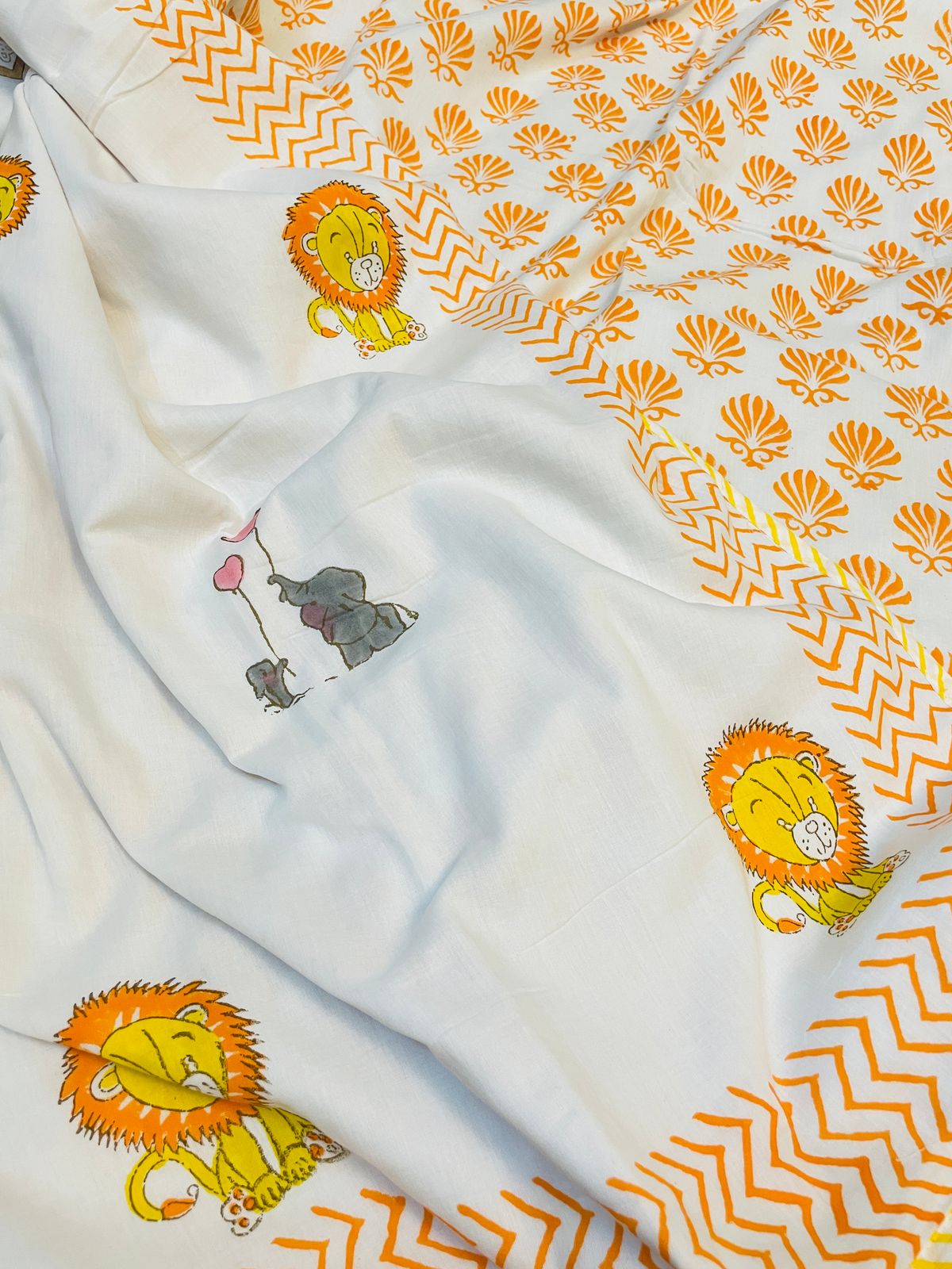 Pure mulmul cotton baby dohars - 40x60 inches (0 to 3 years)