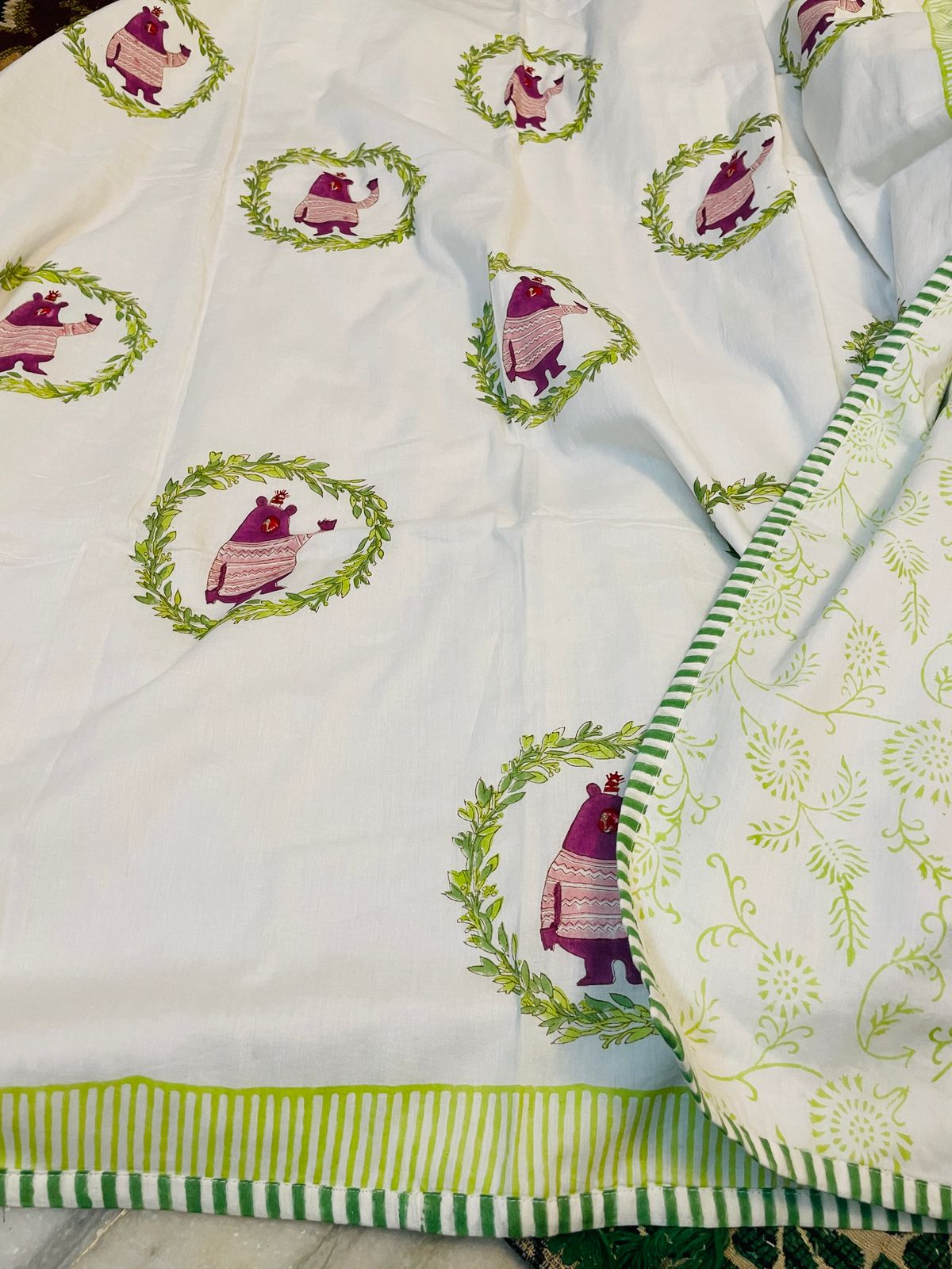 Pure mulmul cotton baby dohars - 40x60 inches (0 to 3 years)