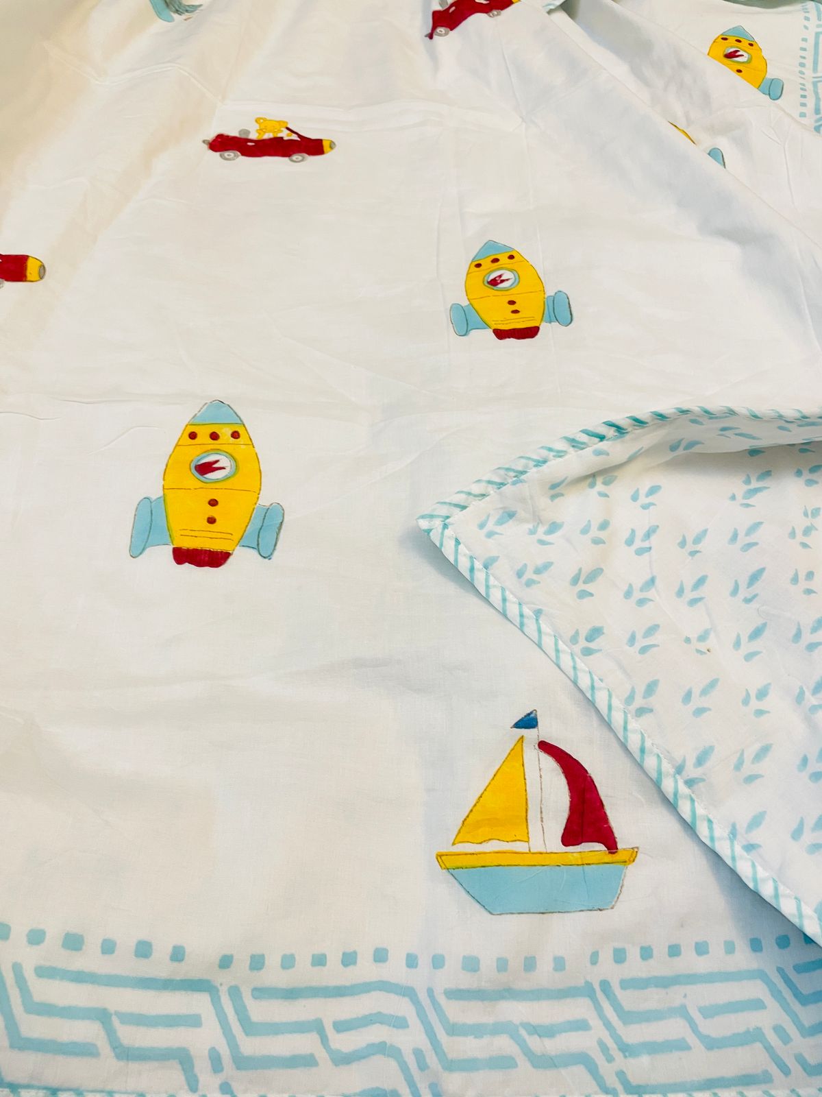 Pure mulmul cotton baby dohars - 40x60 inches (0 to 3 years)