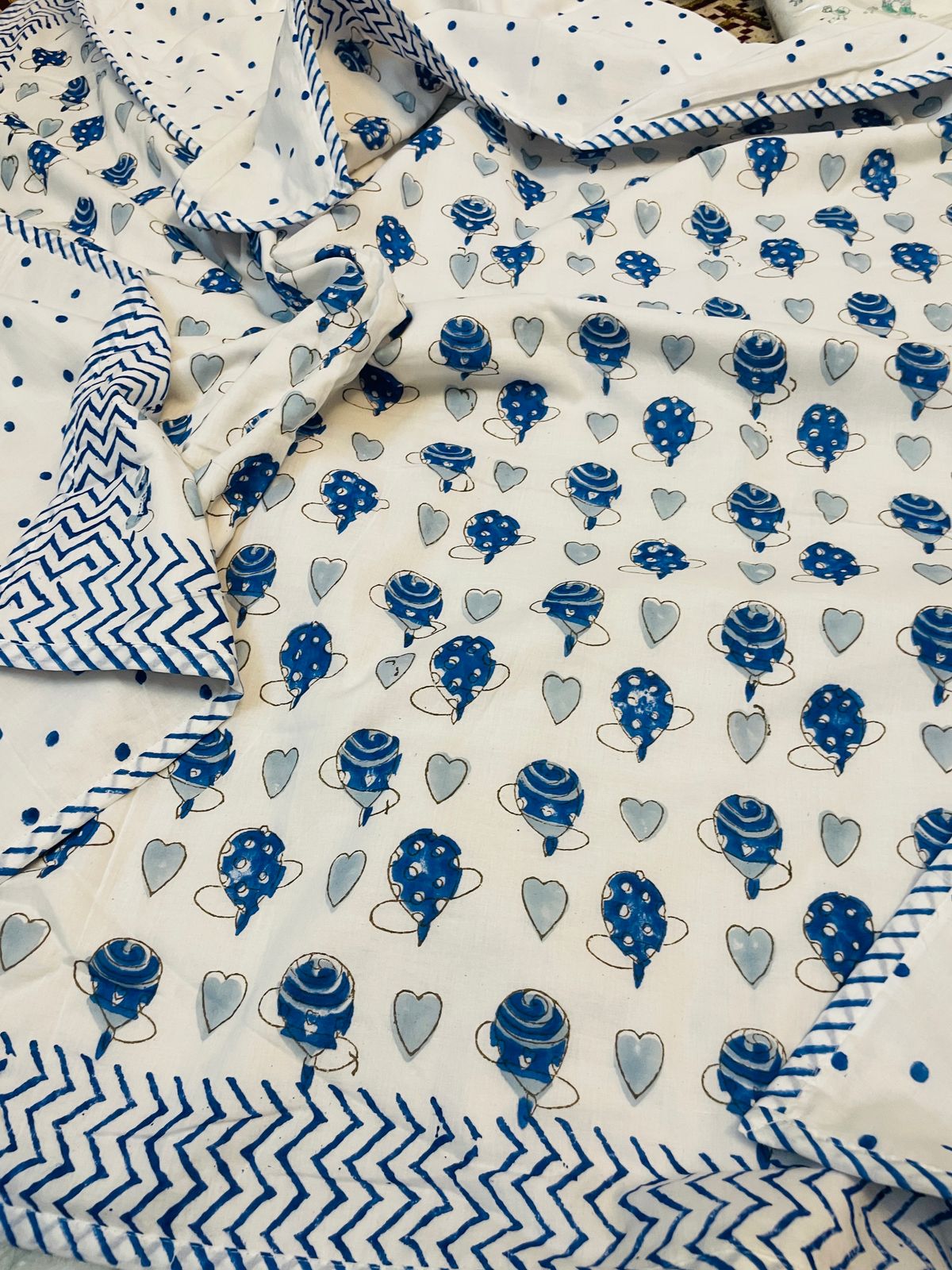 Pure mulmul cotton baby dohars - 40x60 inches (0 to 3 years)