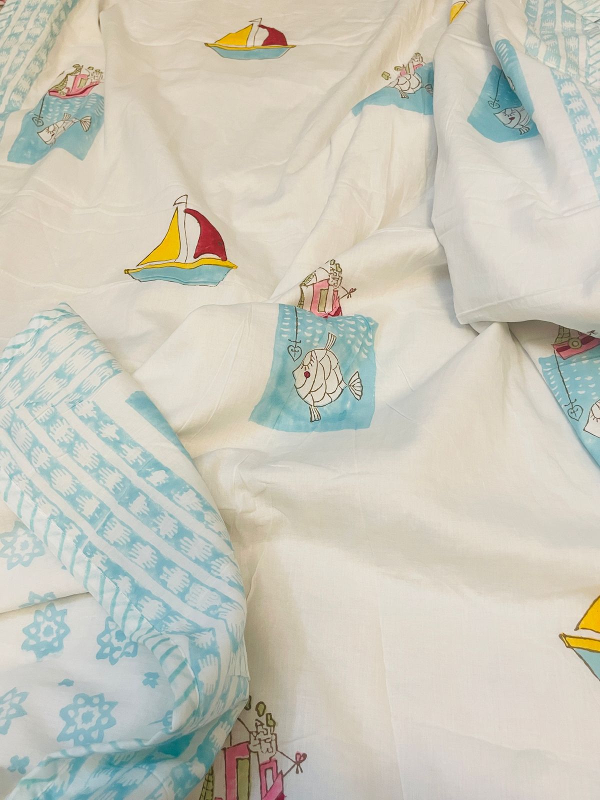 Pure mulmul cotton baby dohars - 40x60 inches (0 to 3 years)