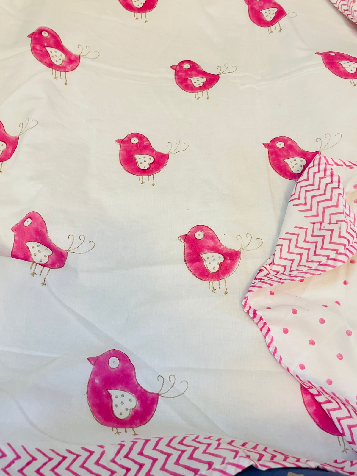 Pure mulmul cotton baby dohars - 40x60 inches (0 to 3 years)