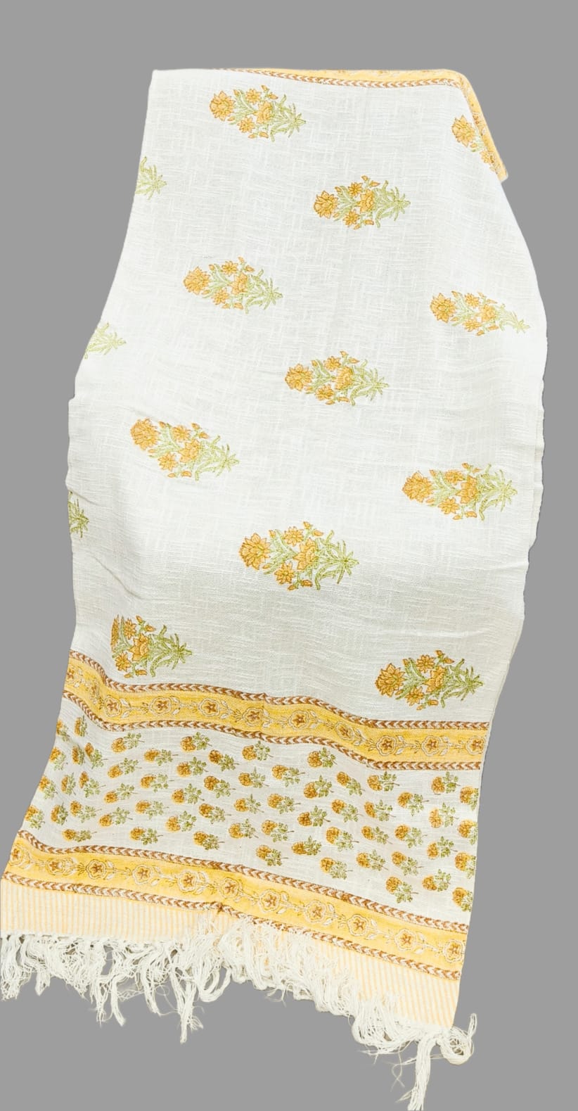 Pure cotton TNT slub hand-block printed sofa throws (60x80 inches)