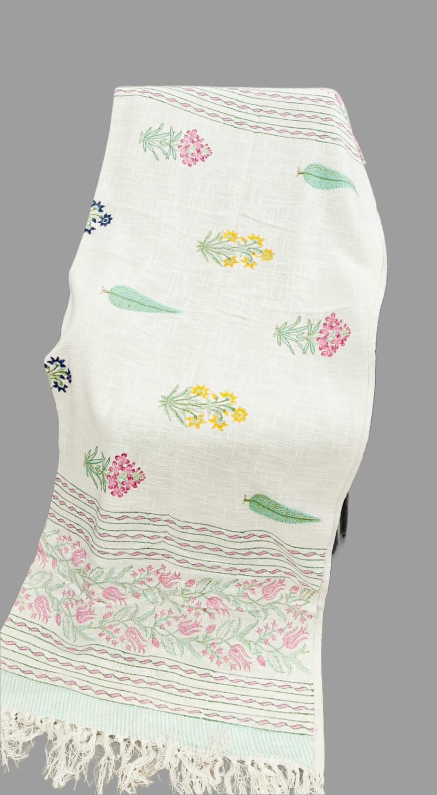 Pure cotton TNT slub hand-block printed sofa throws (60x80 inches)