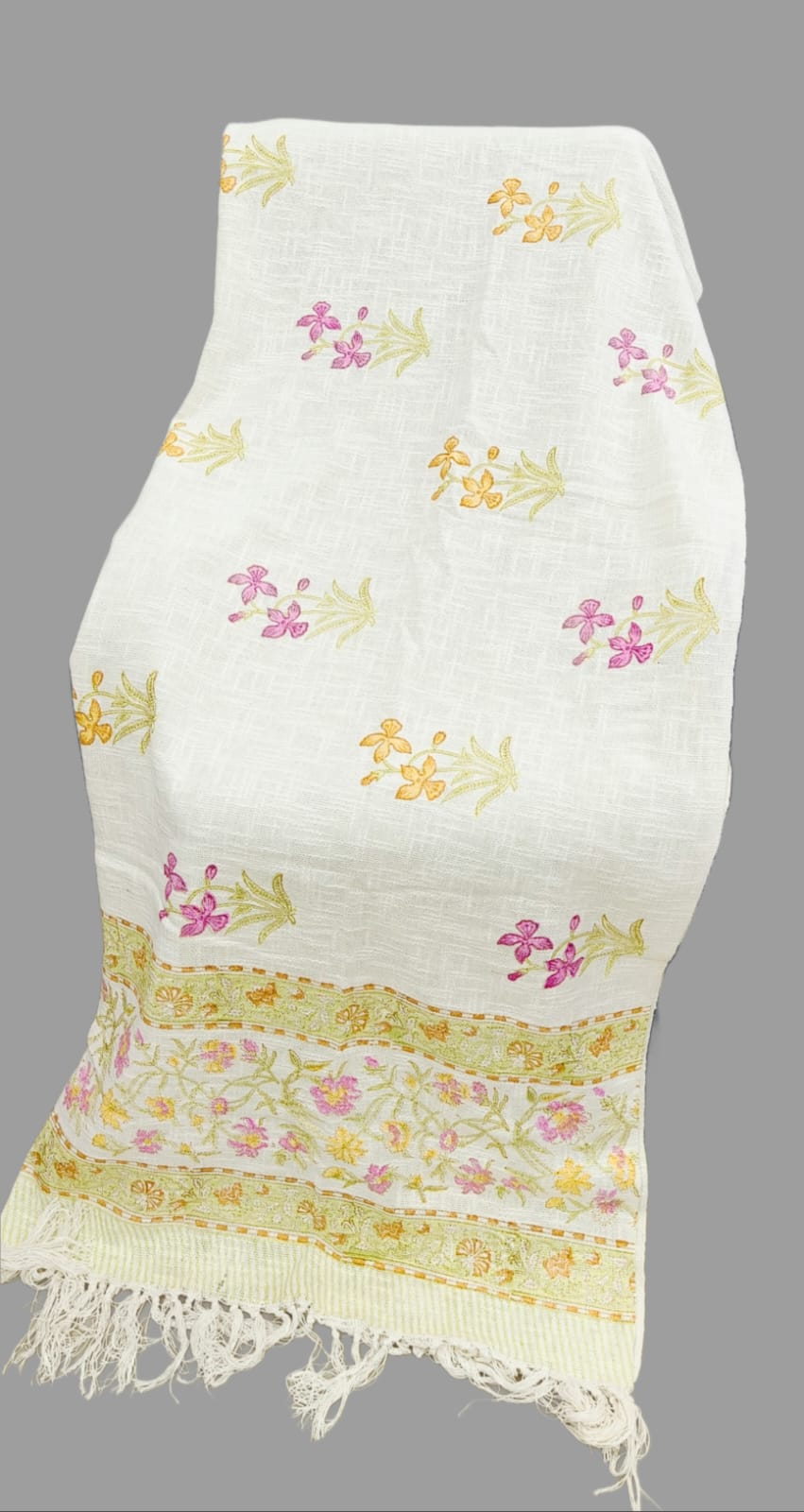 Pure cotton TNT slub hand-block printed sofa throws (60x80 inches)
