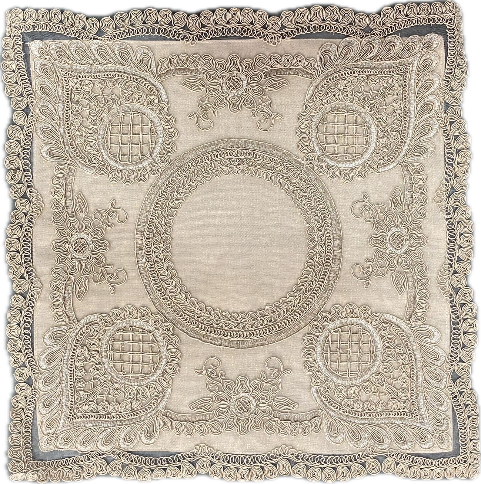 Jacquard blend embroidered cushion covers 20x20 inches