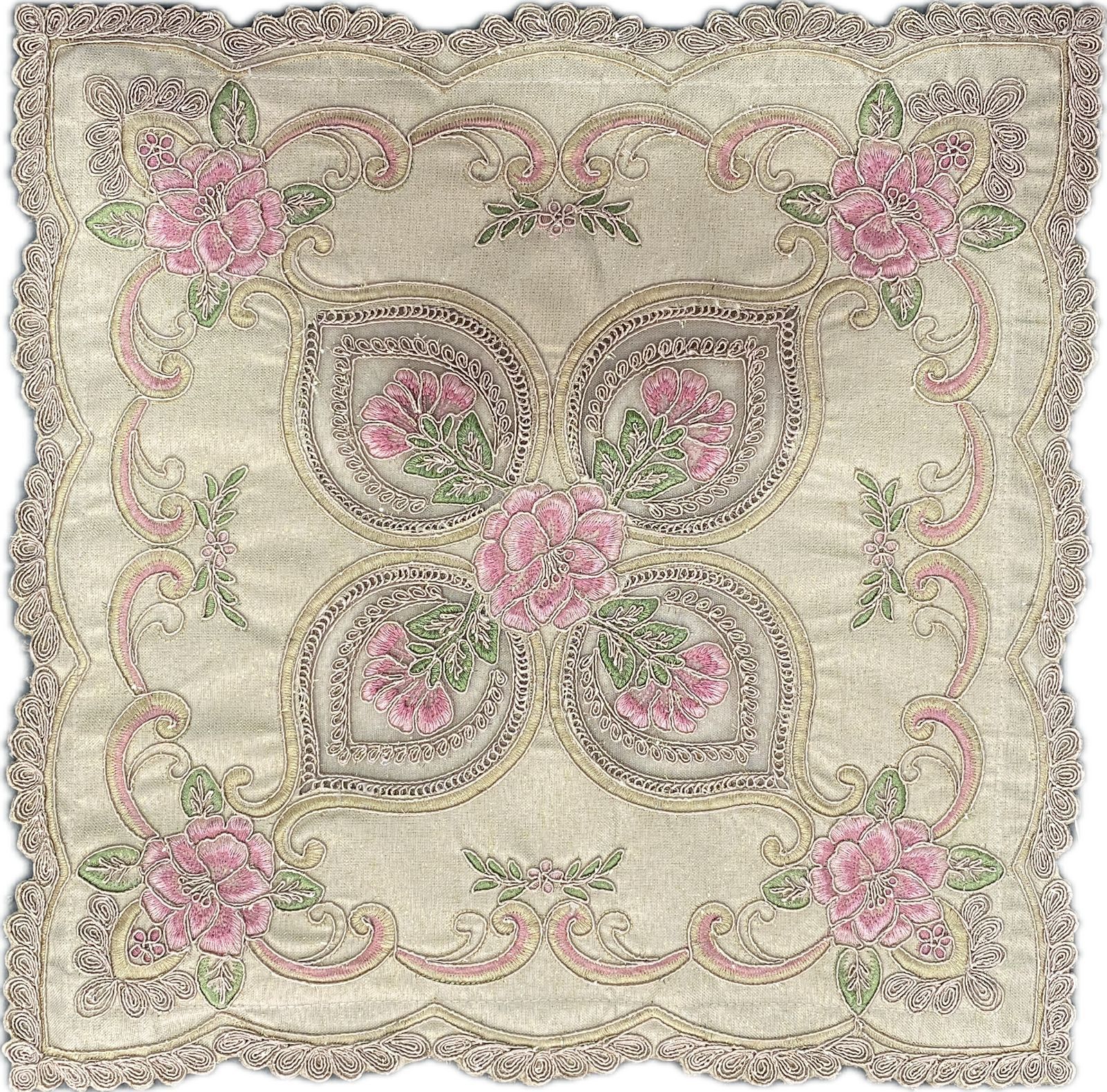 Jacquard blend embroidered cushion covers 20x20 inches