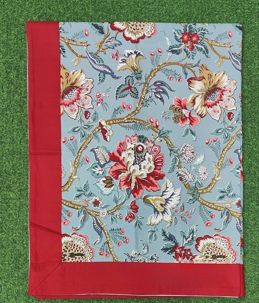 Pure casemate cotton 6 seater dining table cover (60x90 inches)