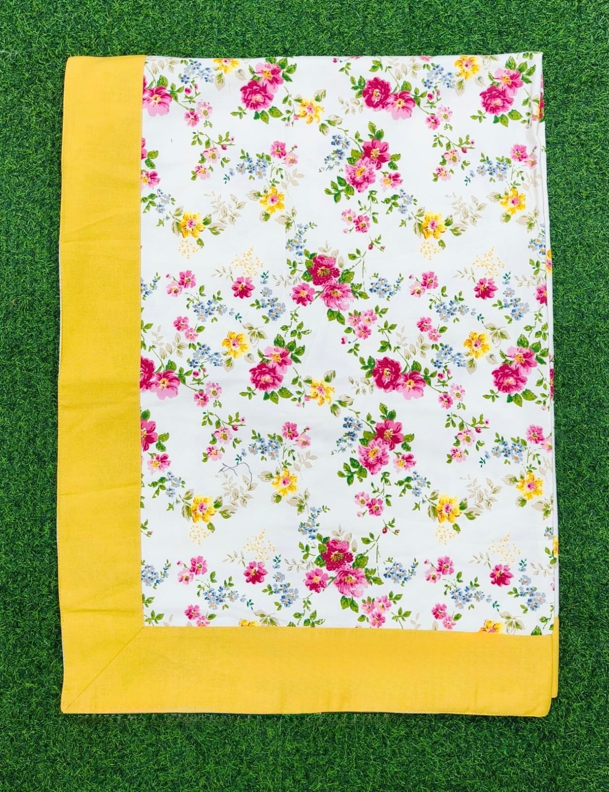 Pure casemate cotton 6 seater dining table cover (60x90 inches)