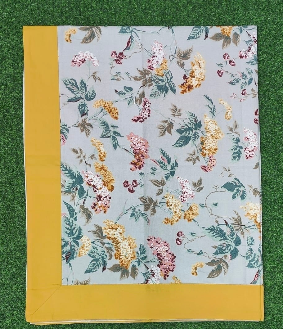 Pure casemate cotton 6 seater dining table cover (60x90 inches)