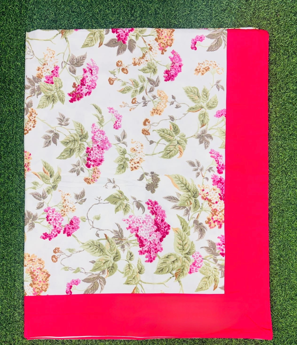 Pure casemate cotton 6 seater dining table cover (60x90 inches)