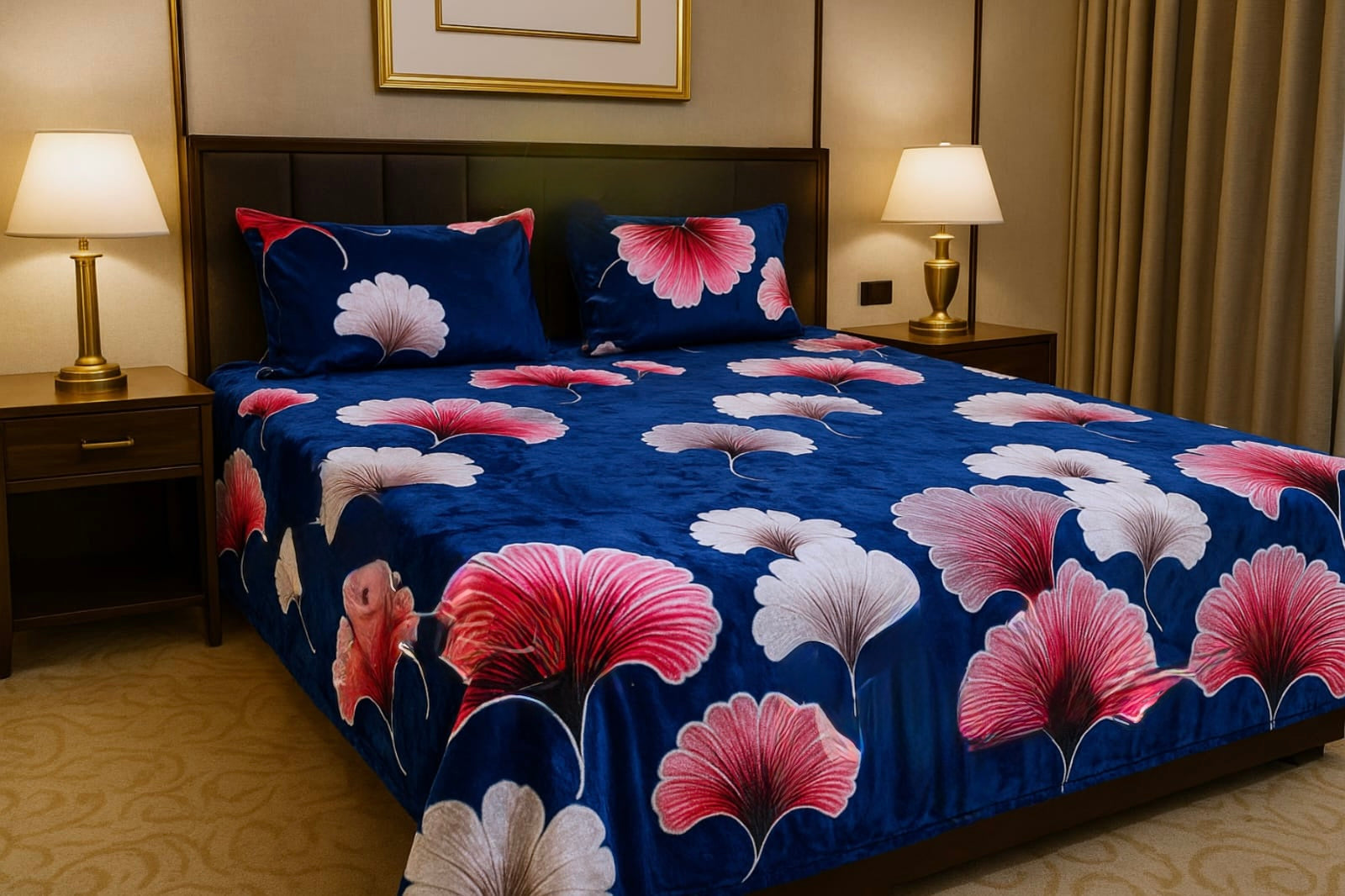 Warm winter bedsheets with 2 pillow covers (95x105 inches)