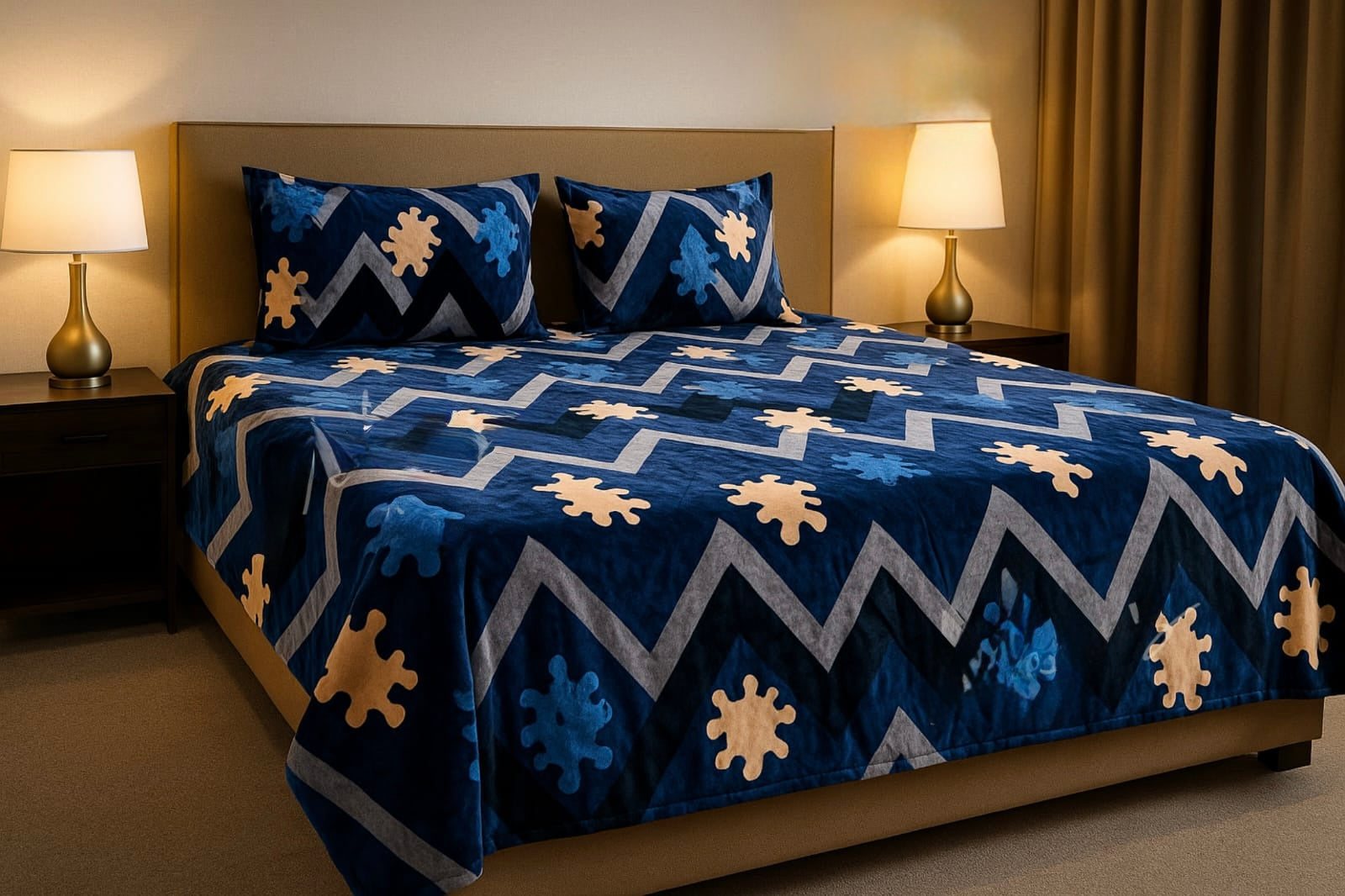 Warm winter bedsheets with 2 pillow covers (95x105 inches)