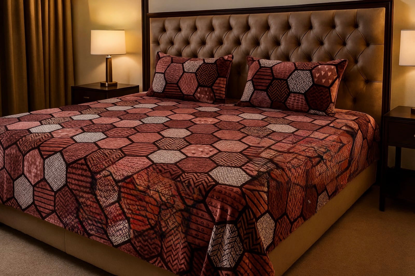 Warm winter bedsheets with 2 pillow covers (95x105 inches)