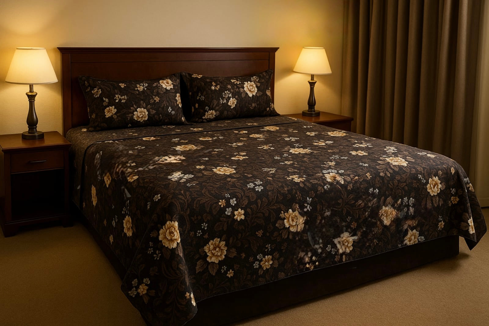 Warm winter bedsheets with 2 pillow covers (95x105 inches)