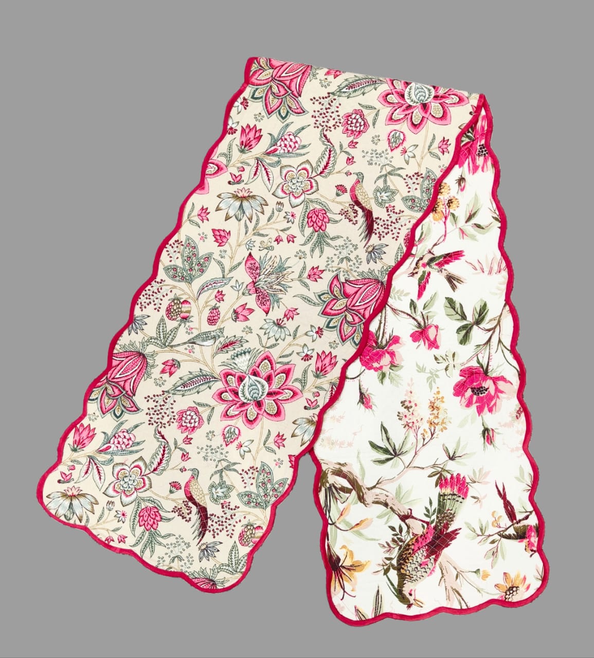 Pure cotton quilted table runners for 4 and 6 seater dining tables