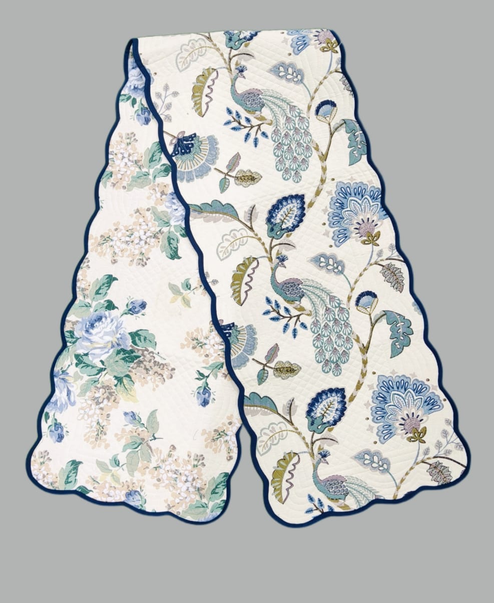 Pure cotton quilted table runners for 4 and 6 seater dining tables