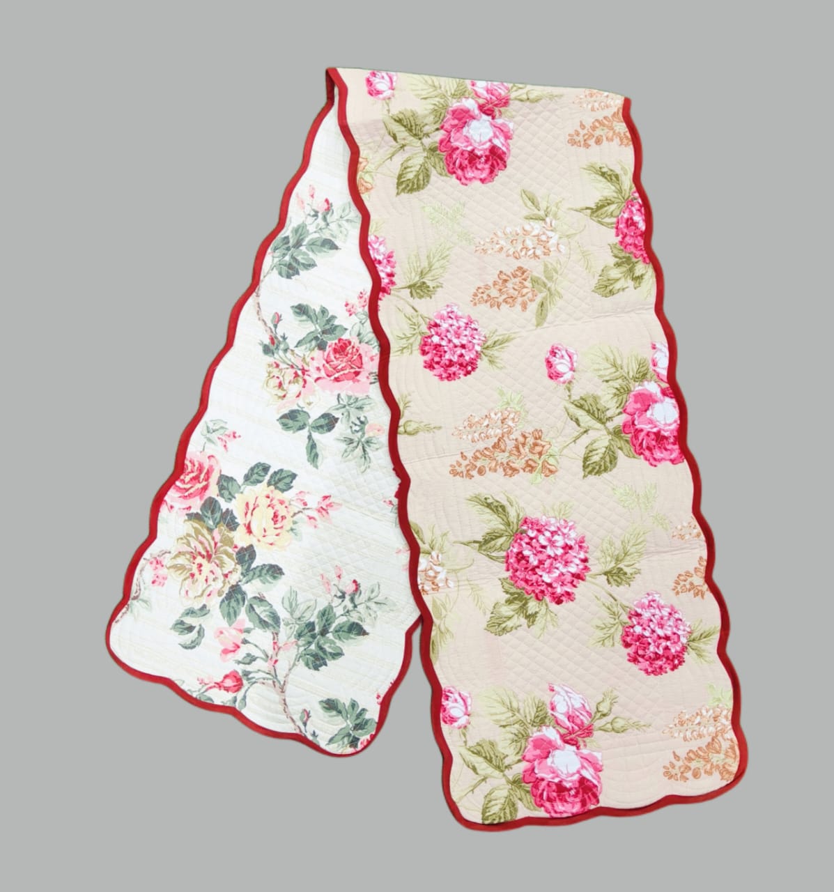 Pure cotton quilted table runners for 4 and 6 seater dining tables