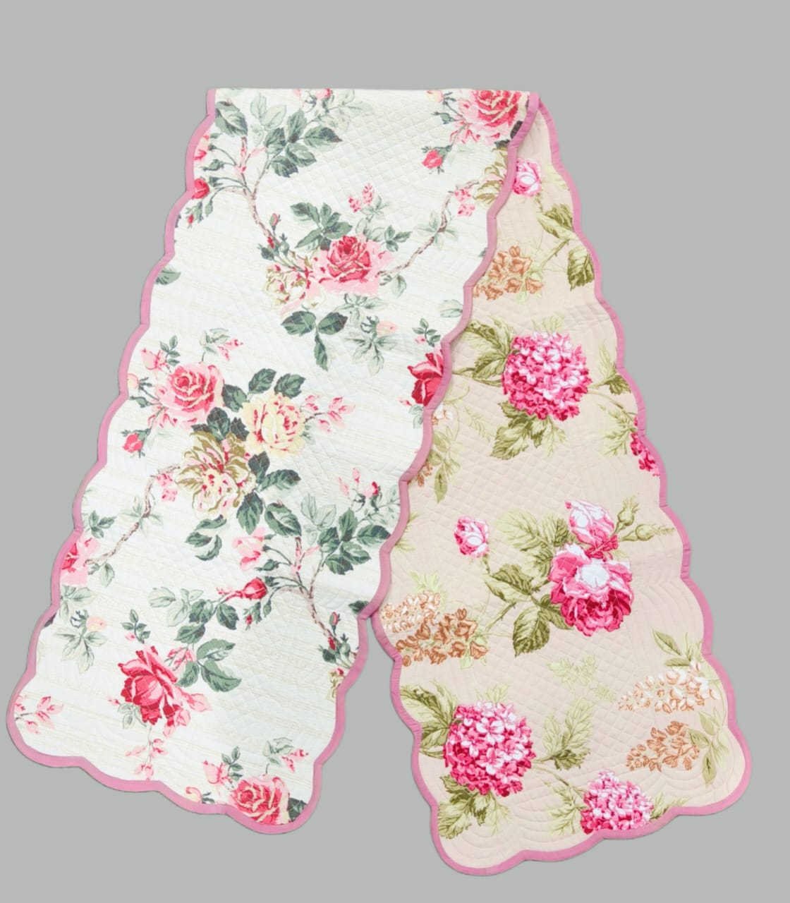 Pure cotton quilted table runners for 4 and 6 seater dining tables