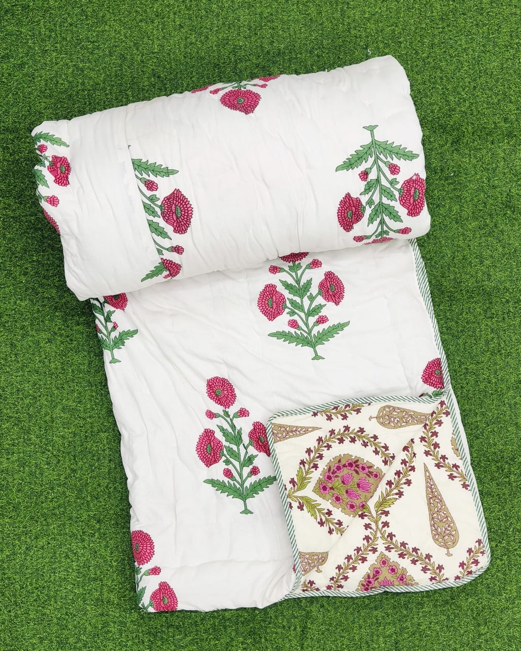 Pure cotton washable double quilts (90x100 inches)