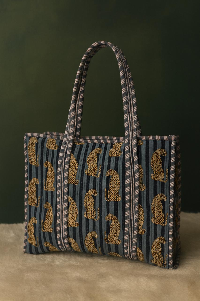 Pure cotton quilted tote bags (18x18 inches)