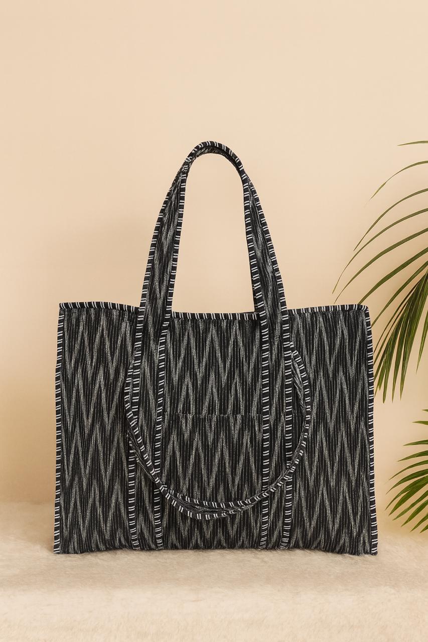 Pure cotton quilted tote bags (18x18 inches)