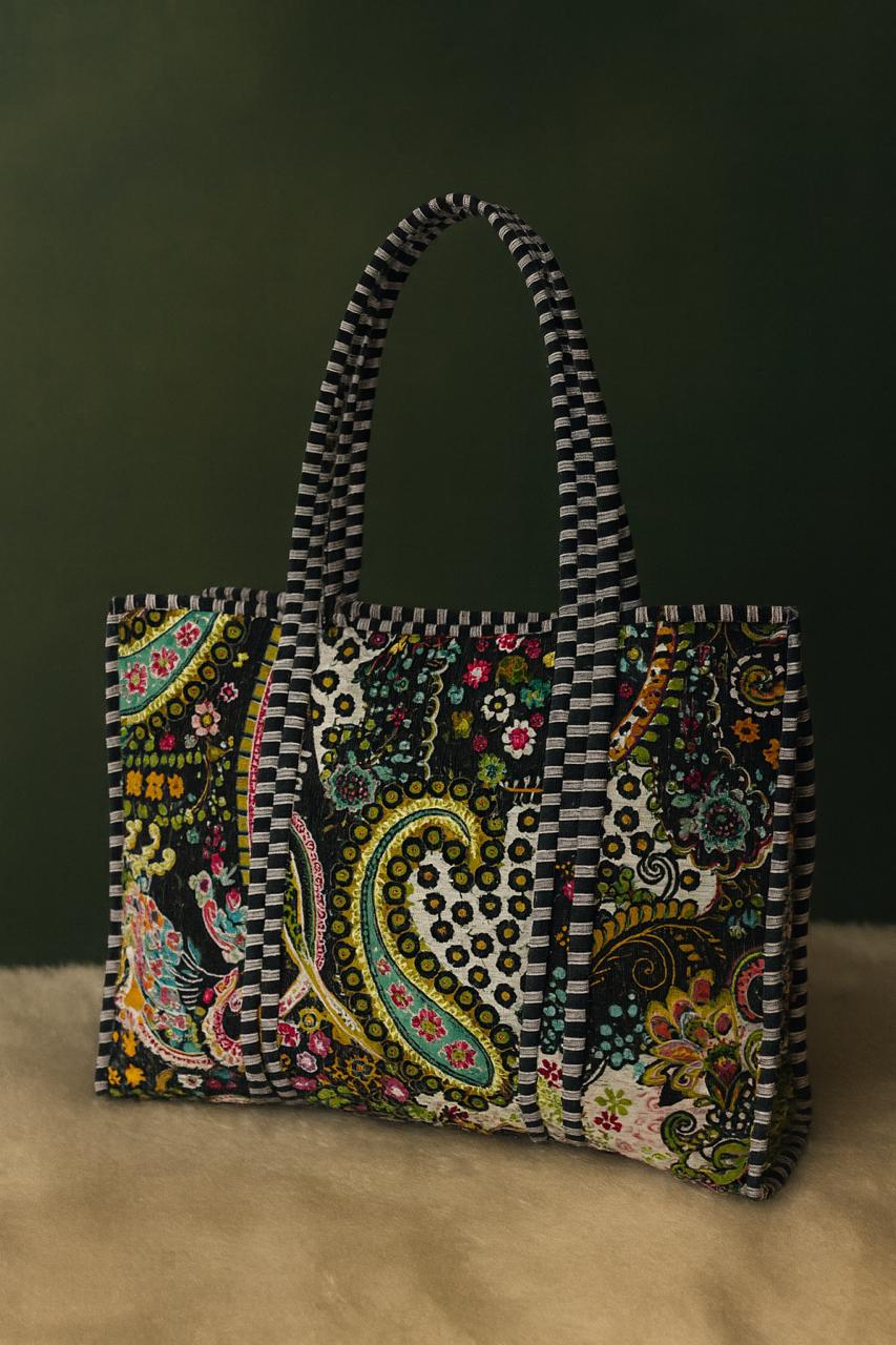 Pure cotton quilted tote bags (18x18 inches)