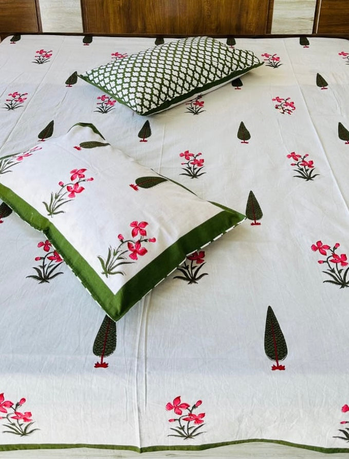 Pure cotton king size bedsheets 100x108 inches