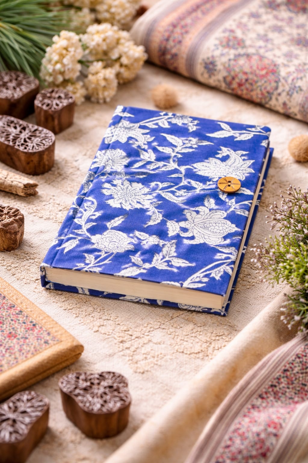 Handmade block printed journals (100 pages)