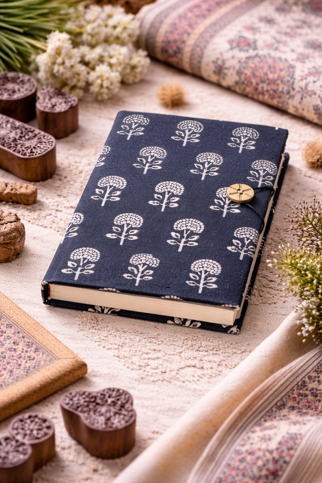 Handmade block printed journals (100 pages)