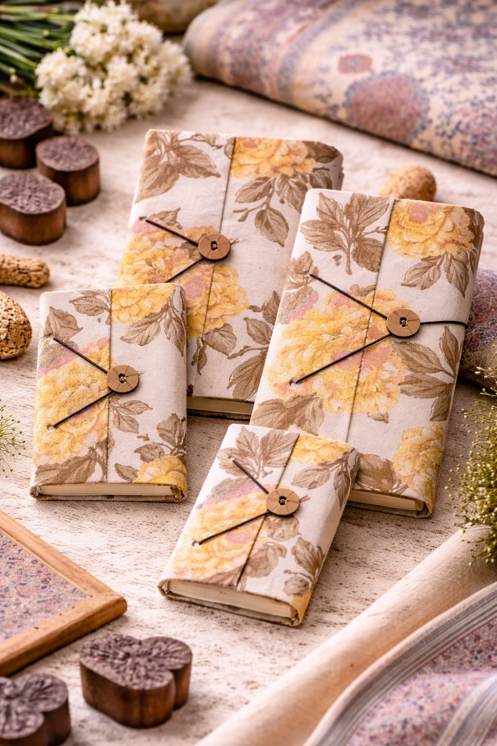 Handmade journals - set of 4