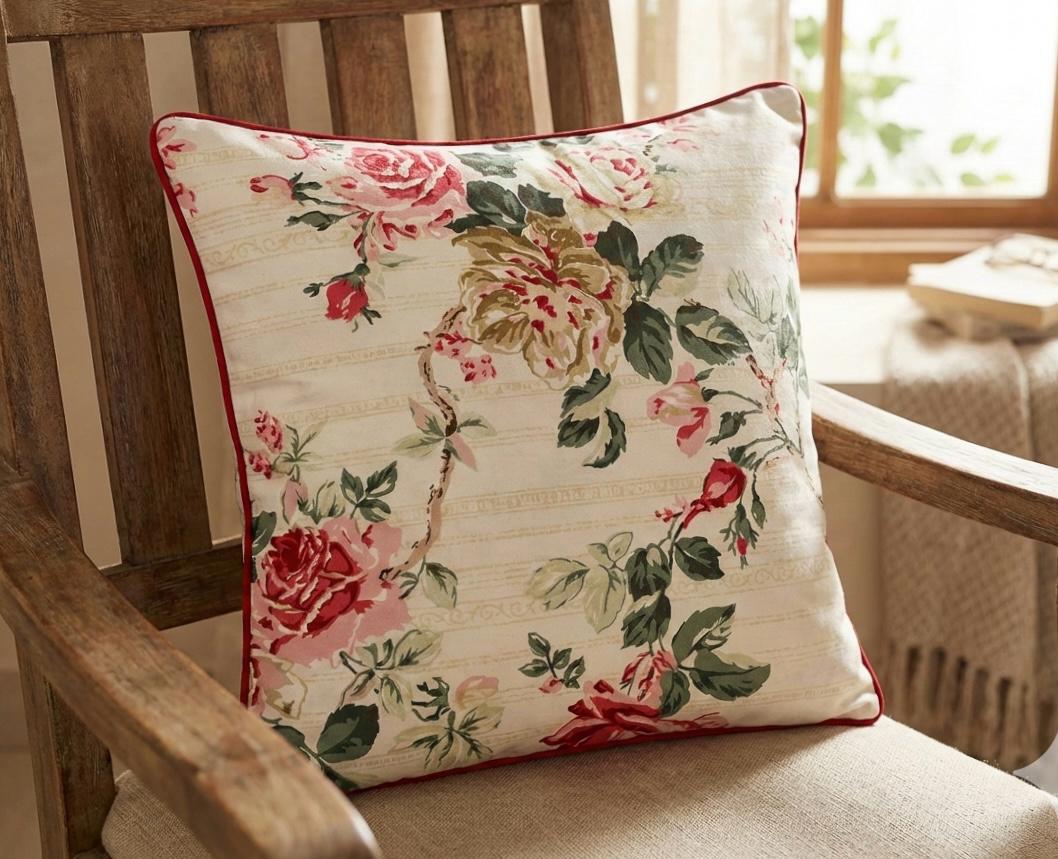 Pure cotton printed cushion covers - set of 5 (16x16 inches)