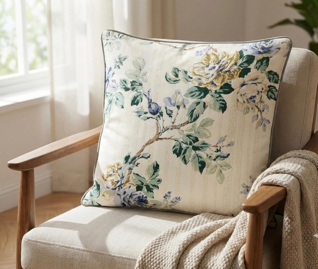 Pure cotton printed cushion covers - set of 5 (16x16 inches)