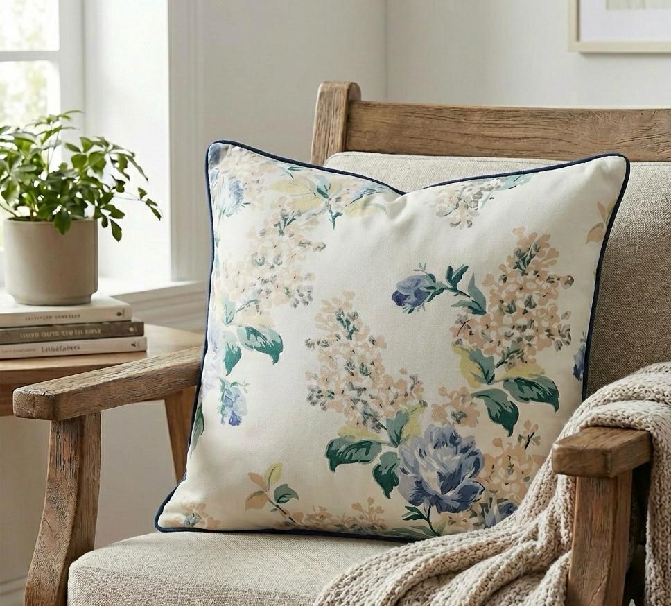 Pure cotton printed cushion covers - set of 5 (16x16 inches)