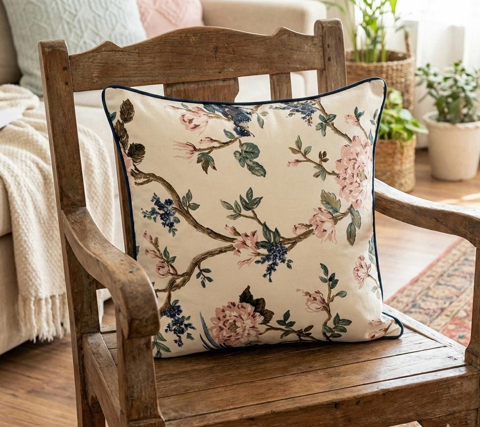 Pure cotton printed cushion covers - set of 5 (16x16 inches)