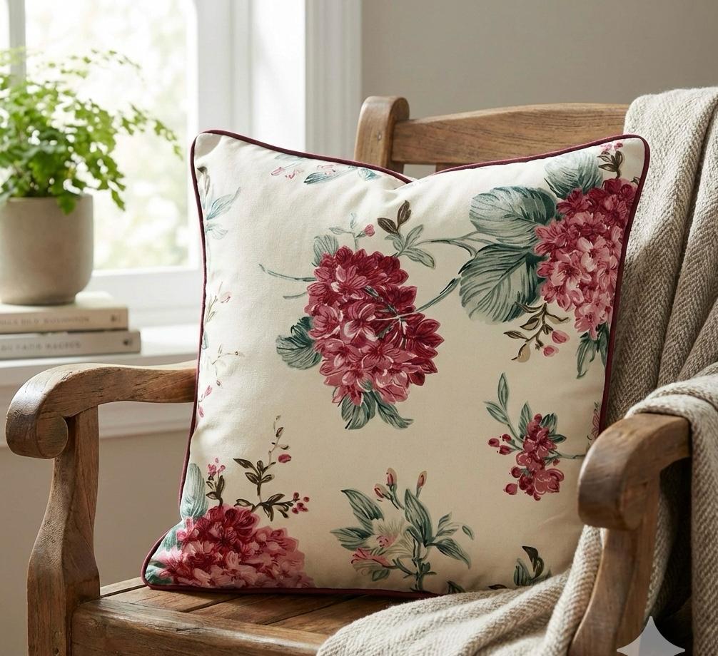 Pure cotton printed cushion covers - set of 5 (16x16 inches)