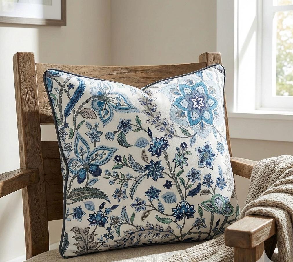 Pure cotton printed cushion covers - set of 5 (16x16 inches)