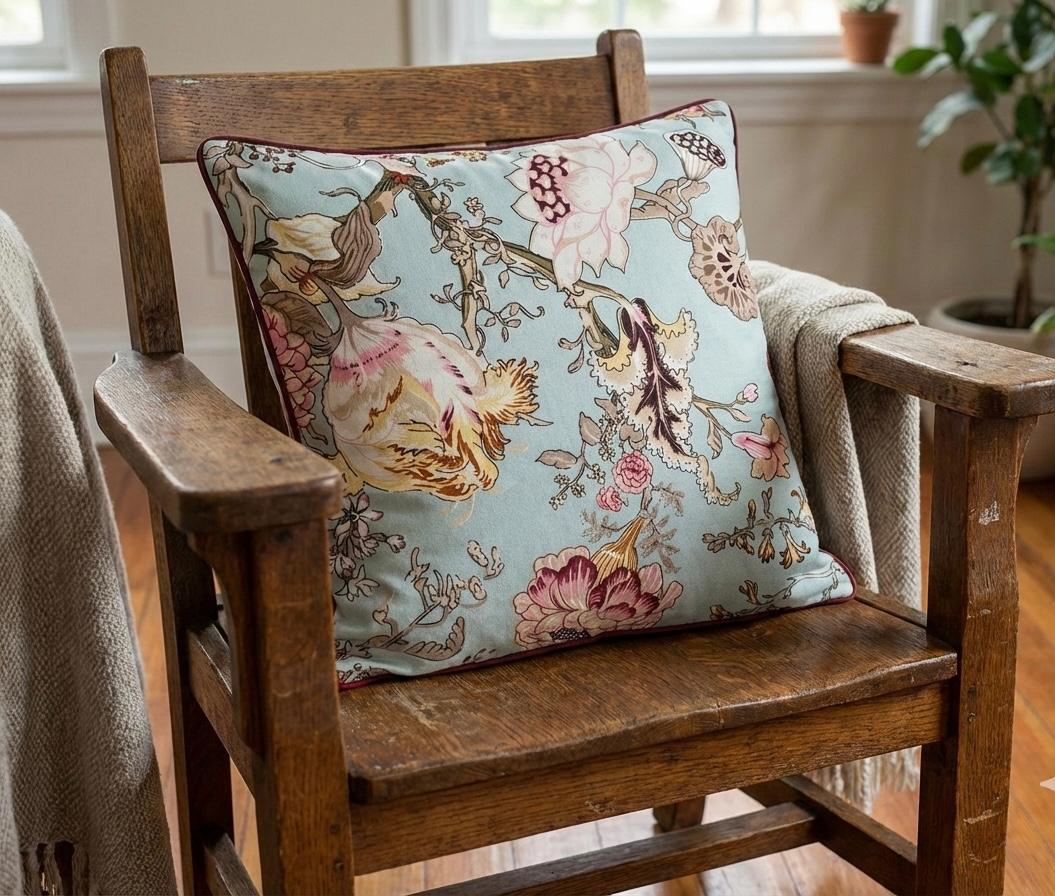 Pure cotton printed cushion covers - set of 5 (16x16 inches)