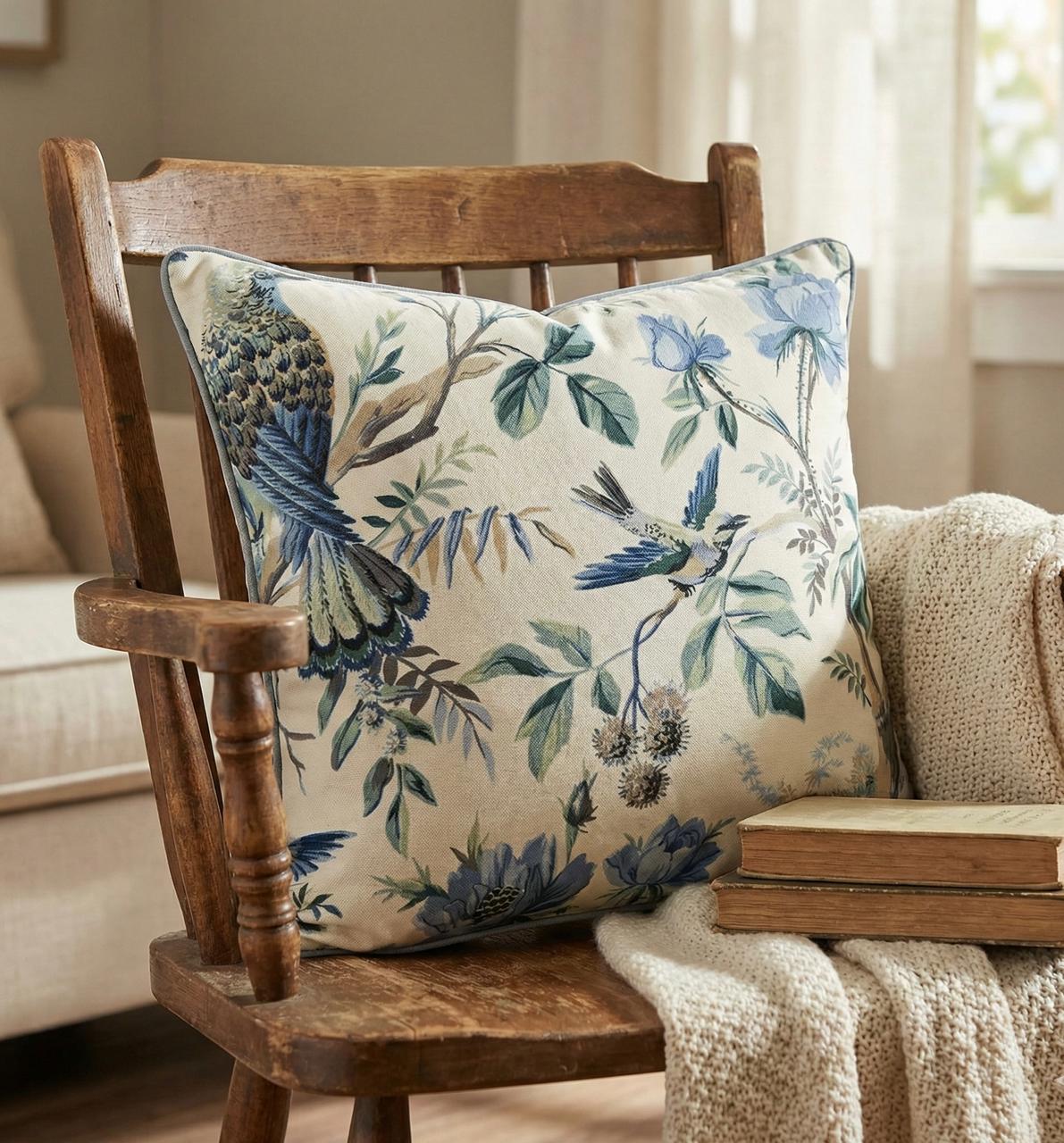 Pure cotton printed cushion covers - set of 5 (16x16 inches)