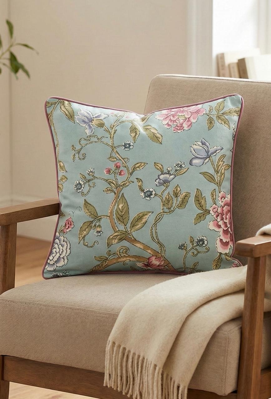 Pure cotton printed cushion covers - set of 5 (16x16 inches)