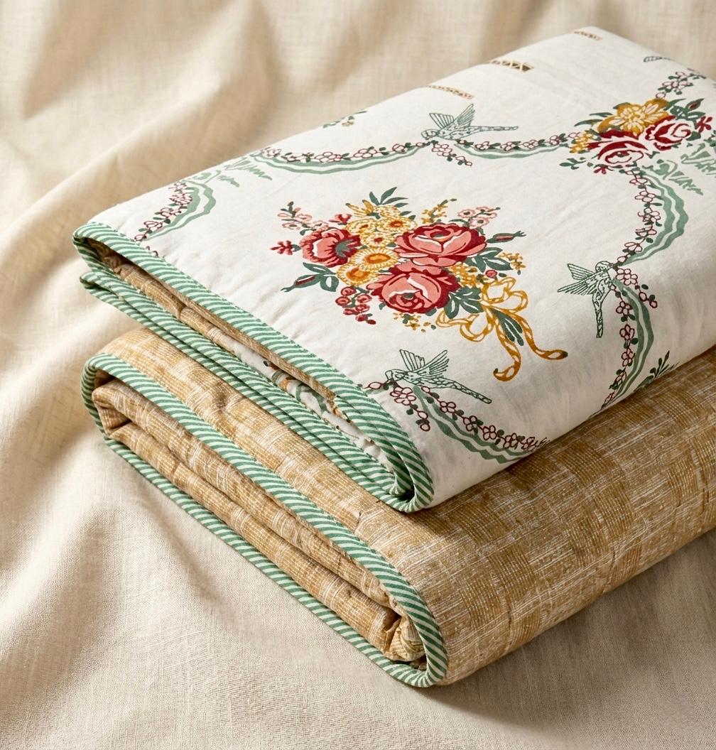 Pure cotton single dohars - 60x90 inches (set of 2)