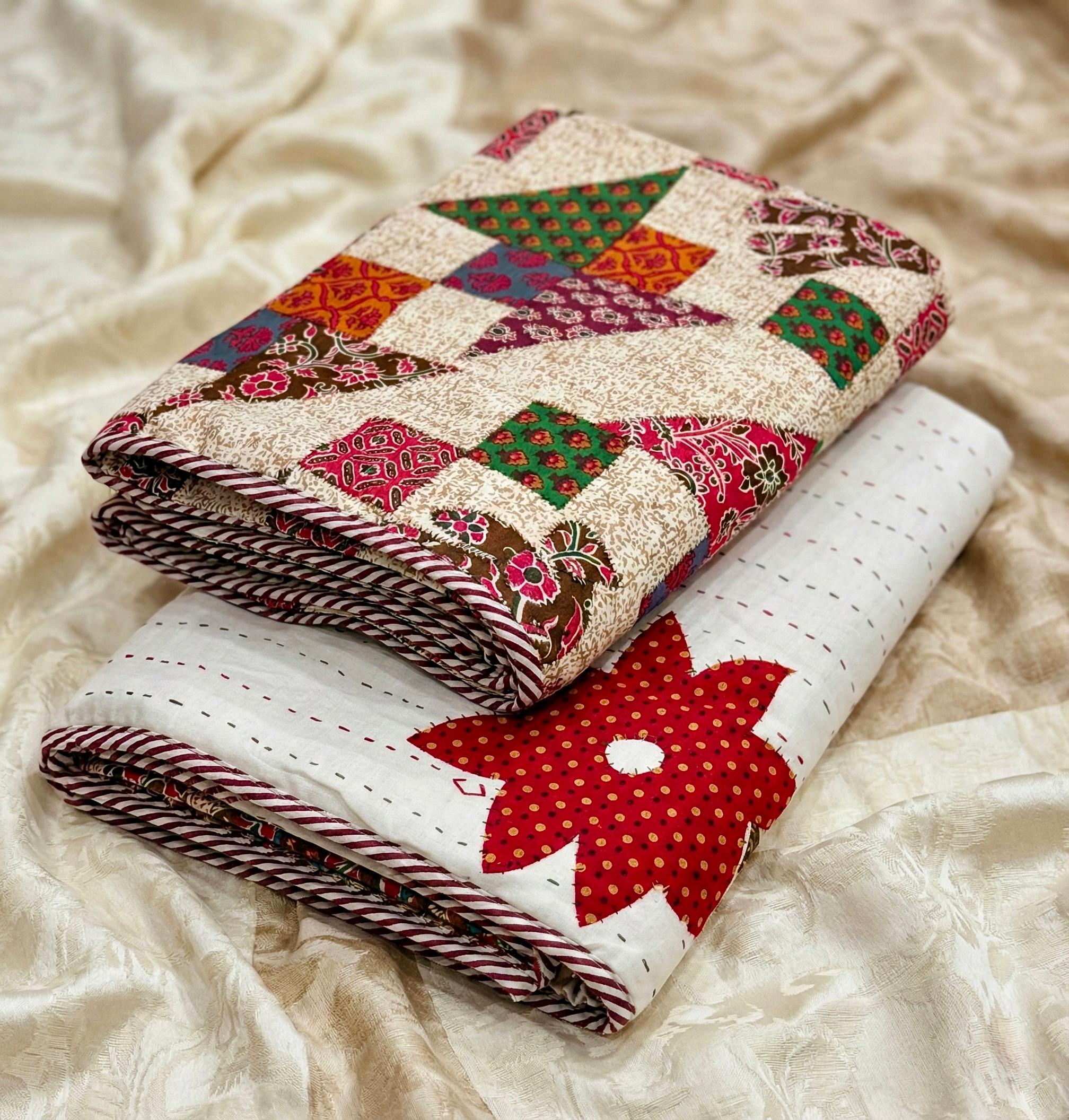 Pure cotton single dohars - 60x90 inches (set of 2)