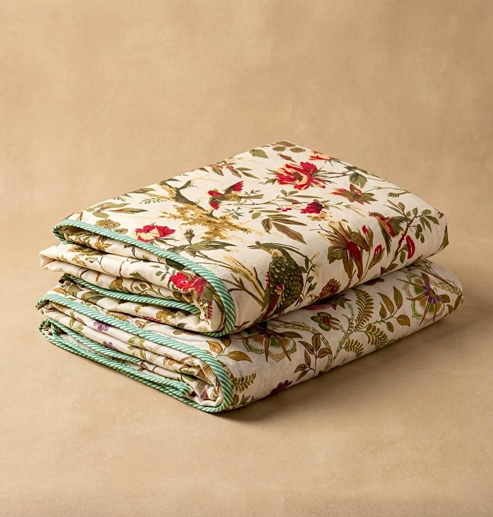Pure cotton single dohars - 60x90 inches (set of 2)