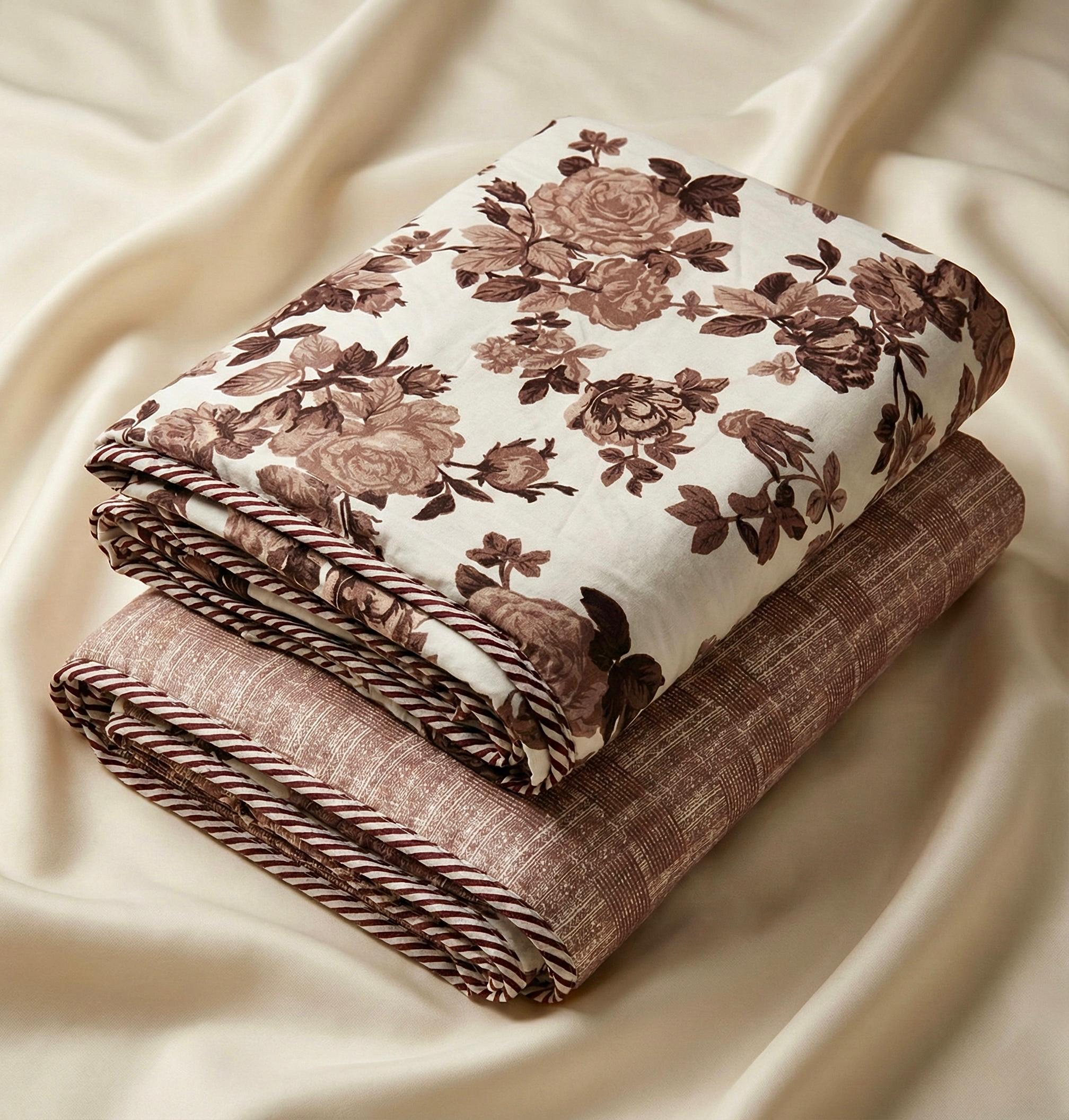 Pure cotton single dohars - 60x90 inches (set of 2)