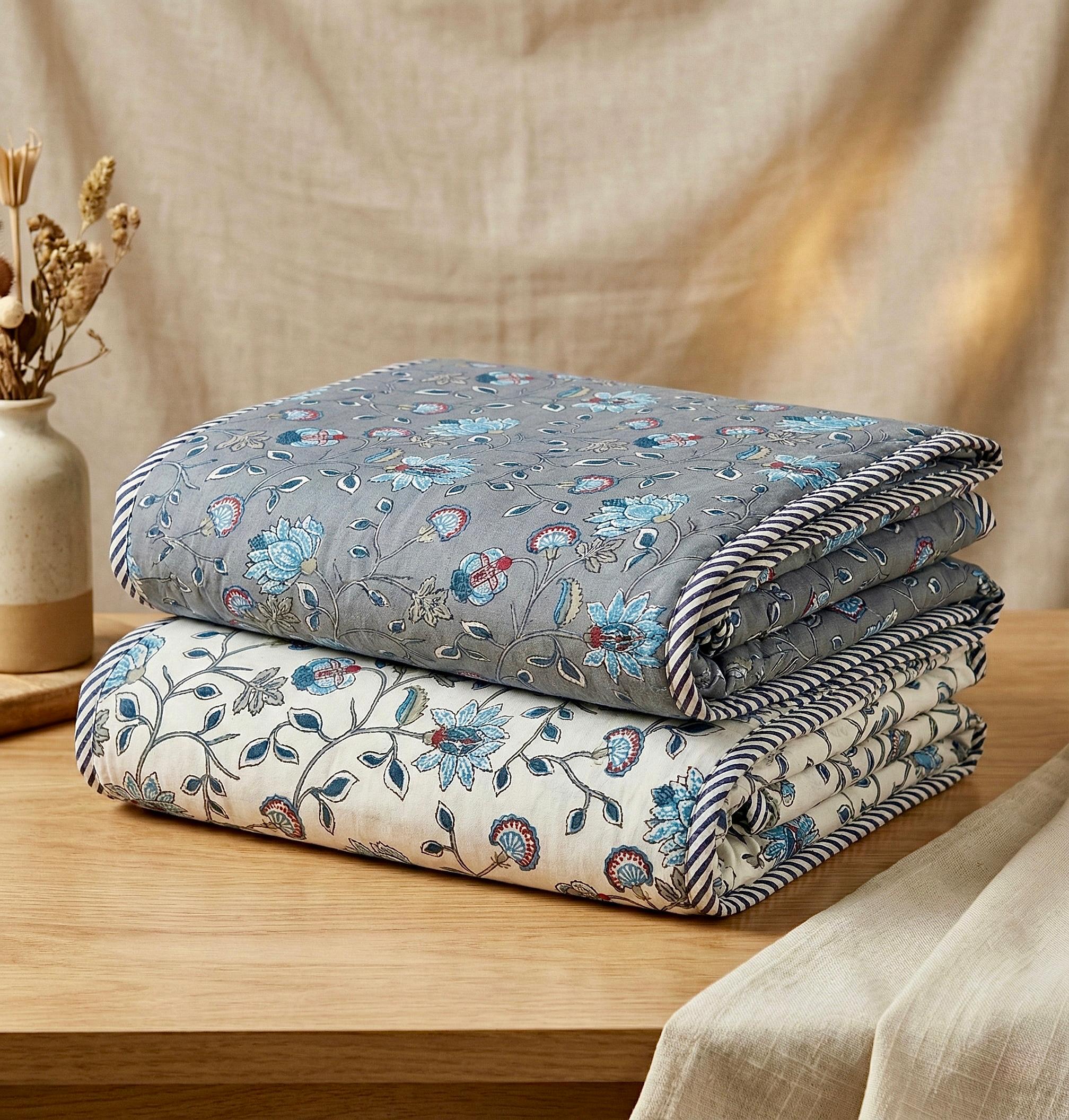 Pure cotton single dohars - 60x90 inches (set of 2)