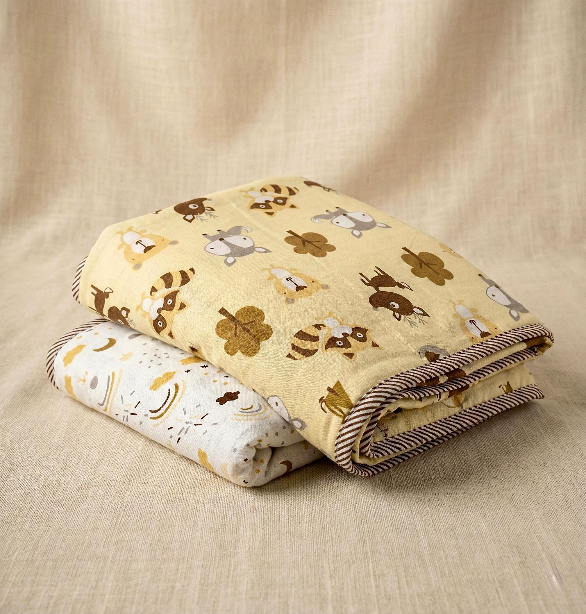 Pure cotton single dohars - 60x90 inches (set of 2)